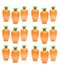 East & West 18 Easter Fillable Eggs - Carrots
