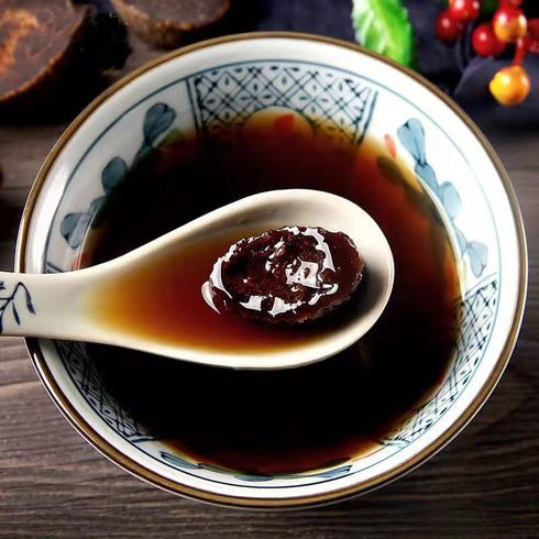 MIHUNTANG 8.81oz 250g Black sugar Cubes Chinese Traditional Yuanbao black sugar- Handmade Pure Raw Sugarcane Dark Black