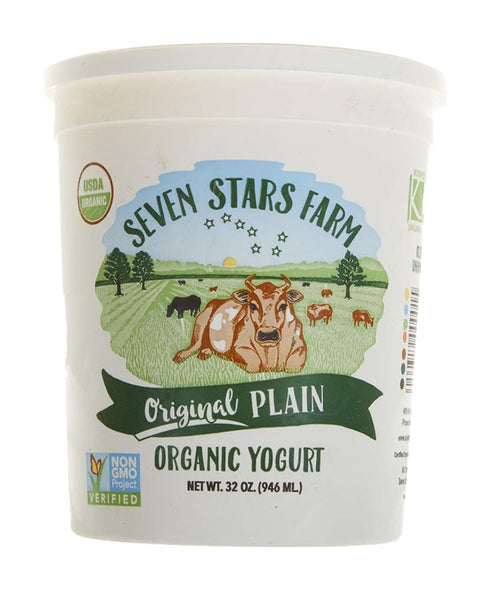 Seven Stars Bakery Seven Stars Dairy Yogurt, Plain, 32 oz (frozen)