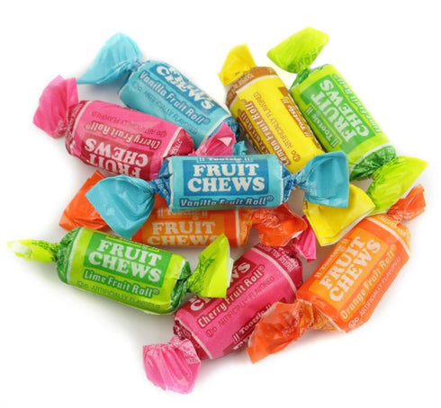 5 Fruit Chews - Pound Bag - Assorted Candy - Chewy, Fruity and Delicious - Cherry, Lemon, Lime, Orange and Vanilla