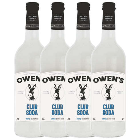 Owens Craft Mixers | Club Soda 4 Pack 750ml | Handcrafted in