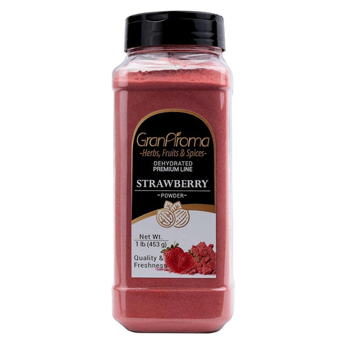 GranAroma Strawberry Fruit Powder, Juicy, Zesty, Perfect for Smoothies, Baking, Desserts, and