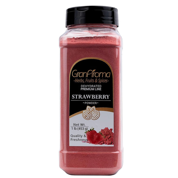 GranAroma Strawberry Fruit Powder, Juicy, Zesty, Perfect for Smoothies, Baking, Desserts, and