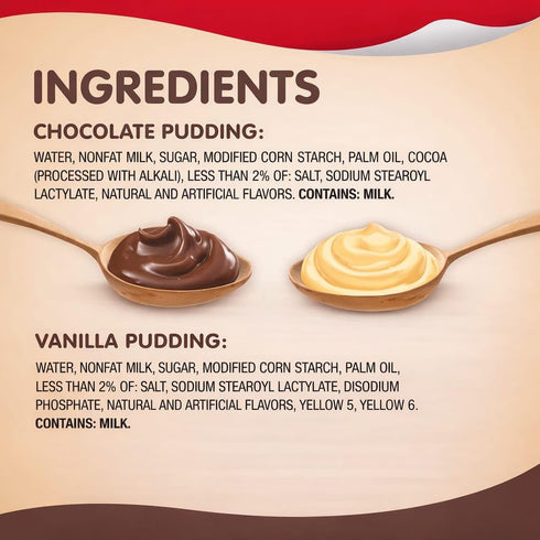 Packs Pack, 3.25 oz., 36 Snacks Pudding Variety pk.
