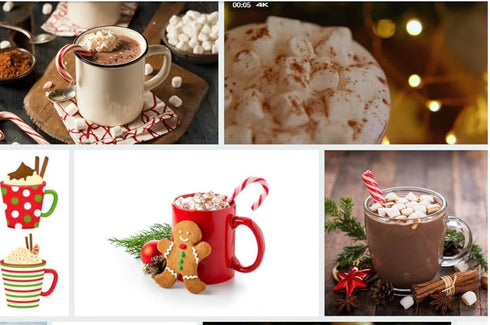 Express Minds llc (76.5 oz.) (2) 6 Swiss Miss Milk Chocolate Hot Cocoa Mix And Come With Peppermints candy cane spoons