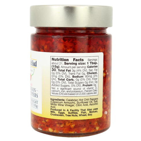 9.8 oz (280 Packed Crushed Calabrian Chili Peppers Paste, g) Spread, Chopped, Grown and in Calabria Italy, Authentic