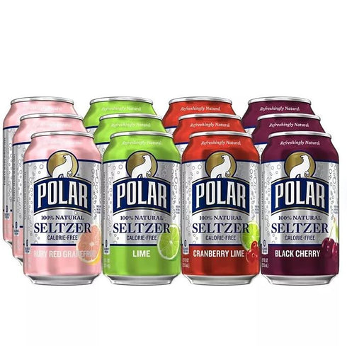 Generic Pack 12 oz, 12 Pack Polar Seltzer Variety | | Cranberry Lime, Ruby Red Grapefruit, Black Cherry, and Lime