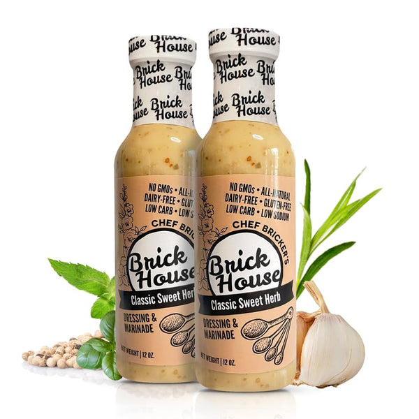 Brick House Classic Sweet Herb Vinaigrette Dressing & Marinade, 12 Oz -