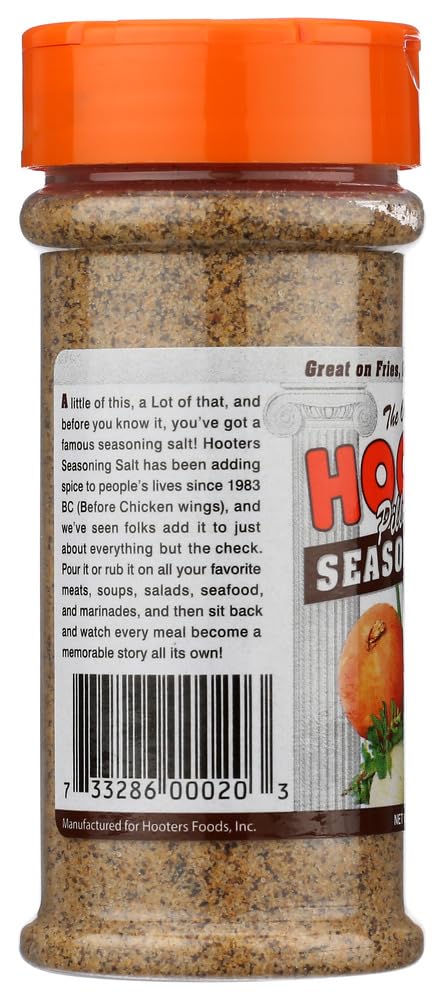 THE ORIGINAL HOOTERS 6.5-Ounce (Pack 6) Hooter's Seasoning Salt, of by Hooters