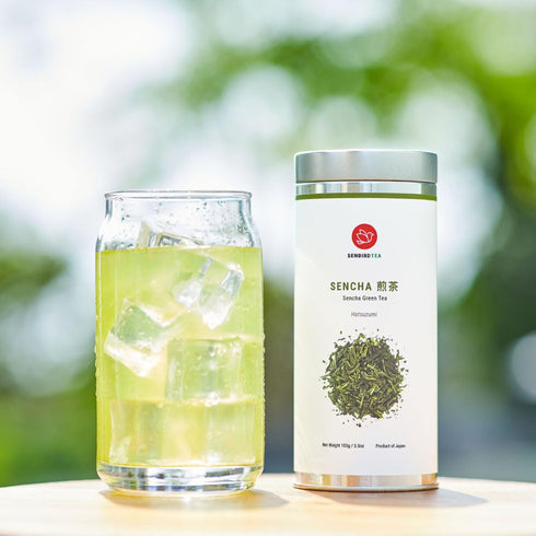 Senbird Premium Sencha, Japanese Green Tea from Shizuoka, Japan, Loose Leaf Tea in Airtight Tea Tin (3.5oz/100g)