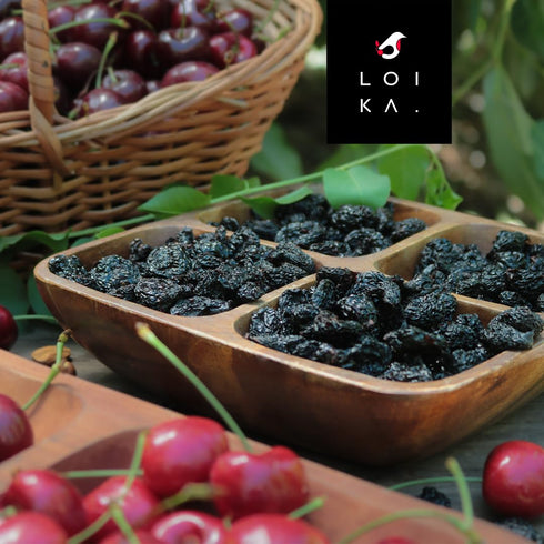 7.05 oz 2-Pack Loika - Dried Sweet Pitted Cherries No Added Sugar, No Preservatives, High in Fiber, GMO-Free, Perfect