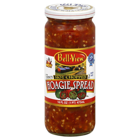 Bell-View Glass Hoagie Spread, Hot Chopped, 16 Ounce