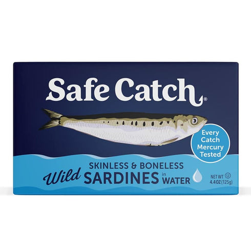 Safe Catch Wild Sardines in Water Skinless Boneless Wild-Caught Sardine Fillets Lowest