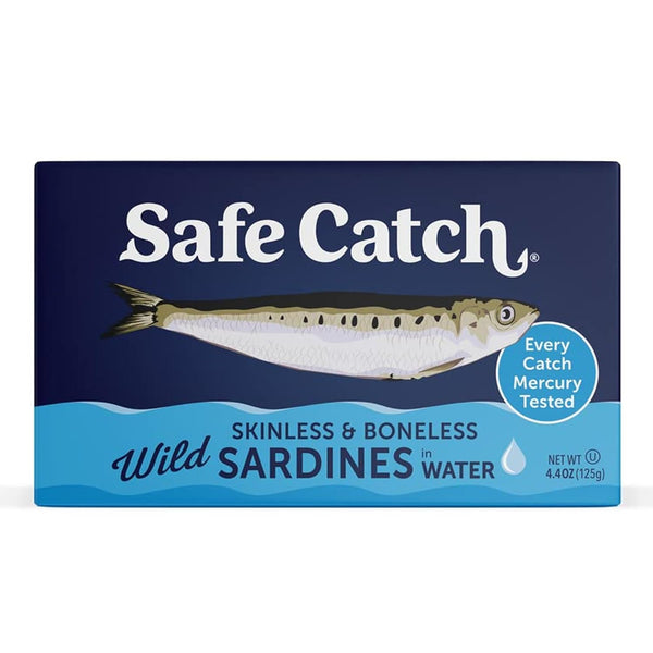 Safe Catch Wild Sardines in Water Skinless Boneless Wild-Caught Sardine Fillets Lowest