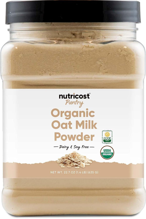 Nutricost Pantry Organic Oat Milk Powder (1.4 Pounds) - Vegan, Dairy &