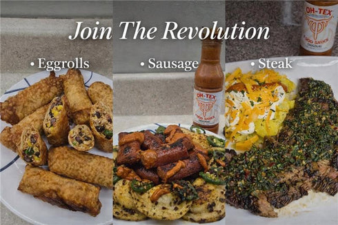 Oh-Tex Food Sauce 12 oz Original - All-Purpose Gourmet Cooking and Dipping Sauce - Bold Flavor for Meats Veggies Rice