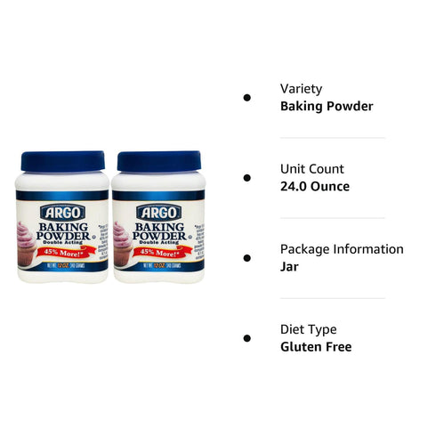 Argo Baking Powder - 12 oz, Pack of 2