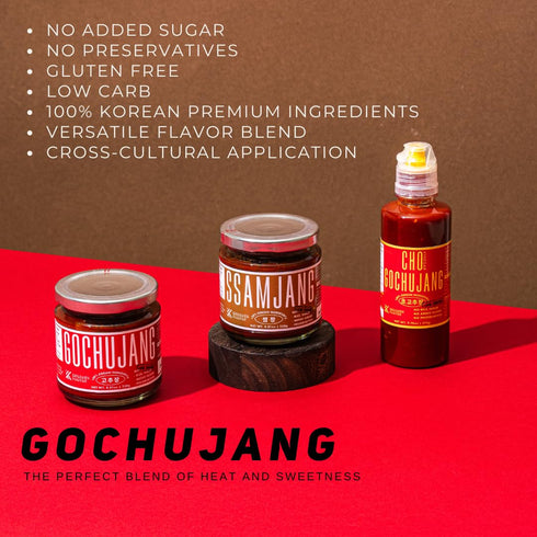 K Kurious Pantry Gochujang, Korean Red Chili Paste | 8.81oz, No Flour, No Added Sugar, No Preservatives