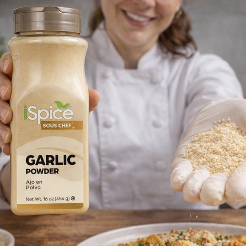 16 oz iSpice | Garlic Powder | | Bulk Size | Kosher | Rich Aroma (Garlic Powder)