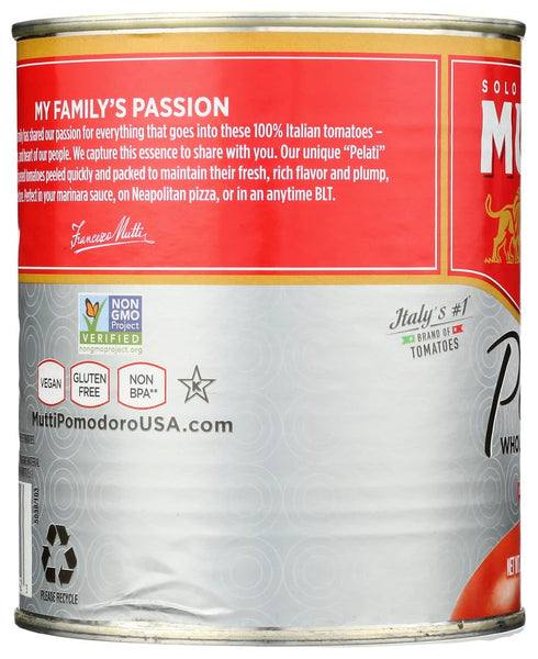 GREAT BRITISH TRADING LIMITED 28 oz (6 Mutti Peeled Tomatoes each Items Per Order)