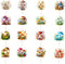 Sleyberoy Mushroom Cake Toppers - 48 Pcs Primitive Forest Theme Party Supplies