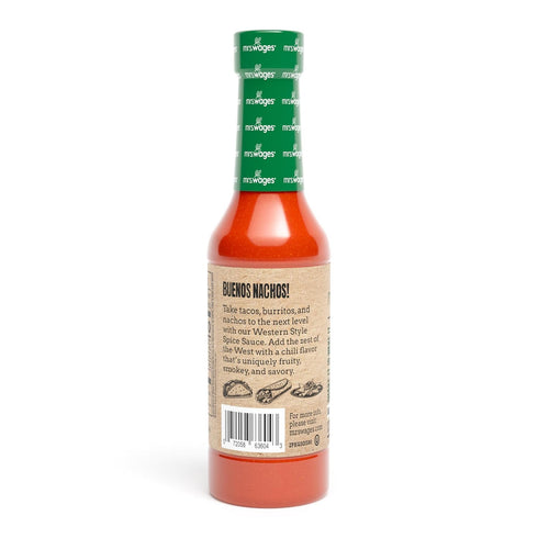 10 oz Mrs. Wages Western Style Spice Sauce, Medium Hot Sauce, Perfect for Tacos, Nachos, Chili Flavor With Fruity