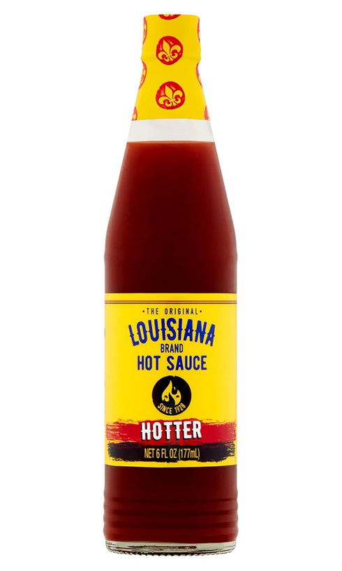 "LOUISIANA" Brand (6 Oz (Pack 3)) Louisiana Brand Hot Sauce, Hotter Hot Sauce Fl