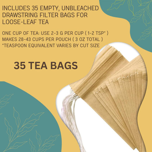 (35 Gut Balance Herbal Tea Supports Overall Gut Microbiome Health & Occasional Bloating Support | After-Meal Digestive