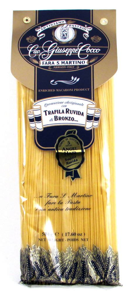 Giuseppe Cocco (4 pack) Angel Hair Artisan Pasta hand-made slow dried in 500g bags
