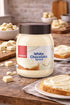 Backaldrin 12.35 oz Premium White Chocolate Spread - Smooth Creamy Butter for Toast, Bagels, Pancakes, Waffles