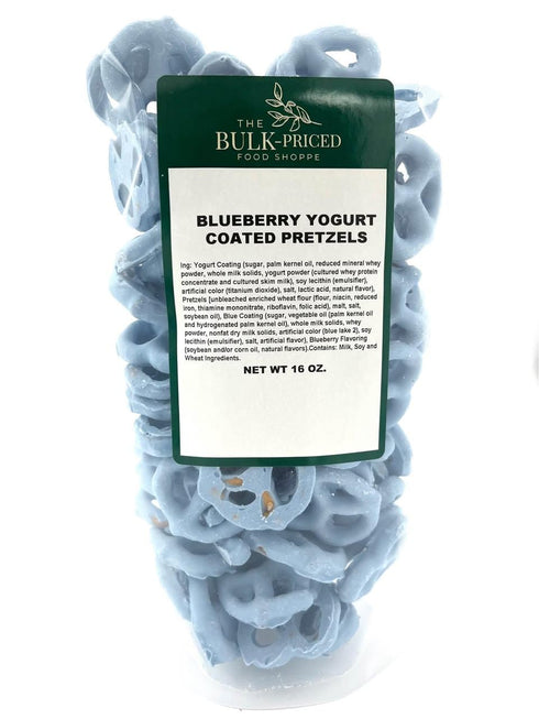 Blueberry Yogurt Pretzels, Bulk (1 lb. Resealable Zip Lock Stand Up Bag)