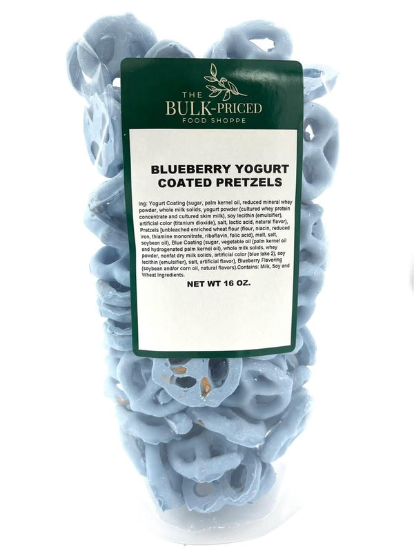 Blueberry Yogurt Pretzels, Bulk (1 lb. Resealable Zip Lock Stand Up Bag)
