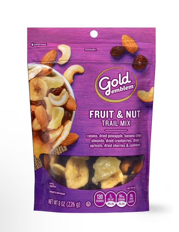 Generic Gold Emblem Fruit & Nut Trail Mix, Raisins, Dried Pineapple, Banana Chips,