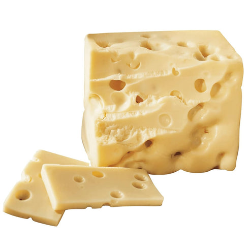 The Wisconsin Cheeseman Baby Swiss Cheese Block Mild Swiss, Buttery Cheese Snack