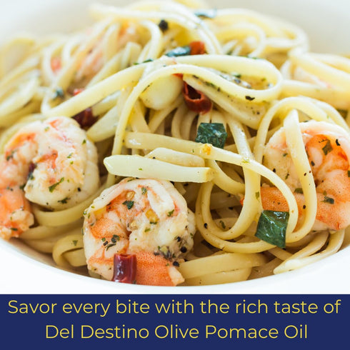 1 Del Destino Pomace Oil, Milder Olive Taste, Product of Italy - Gallon Tin