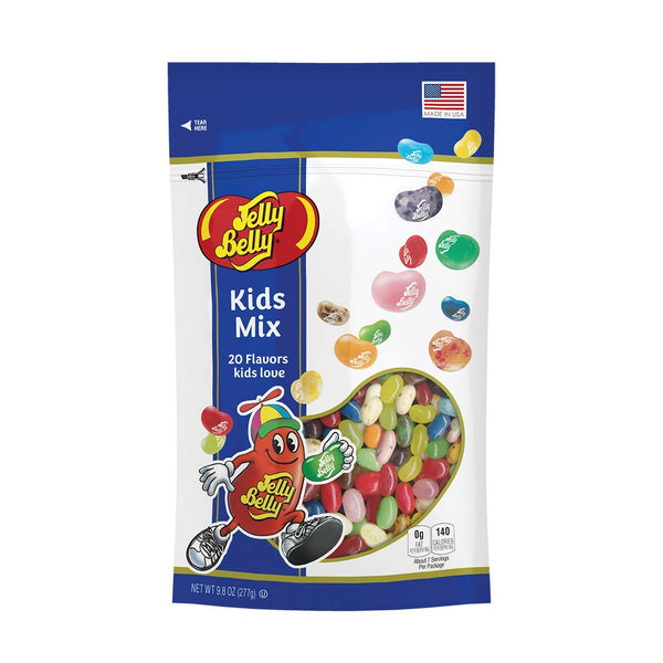 Jelly Belly Kids Mix Jelly Beans, 9.8 oz Resealable Pouch - 20 Assorted Flavors, Kosher, Peanut Free
