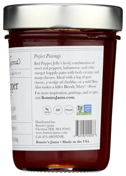 8.75oz All Natural Jam, Red Pepper Jelly