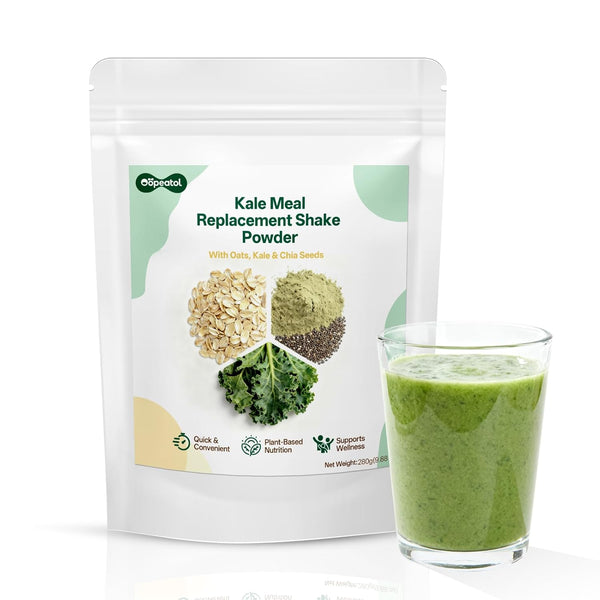 Nutrient-Dense Kale Meal Replacement & Superfoods Powder | with Oats, Chia Seeds,