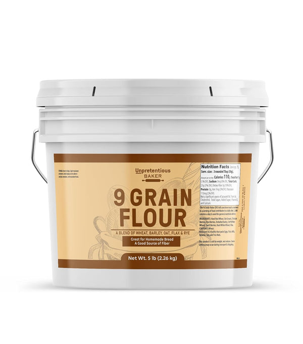 Unpretentious 9 Grain Flour, 1 Gallon, Bread & Dough, Storable, Fresh Homemade