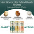 12 OZ., 12 Pack Noble Elixirs Mint & Honey Prebiotic Soda, All-Natural Nootropic Drink with USDA Organic Lions Mane