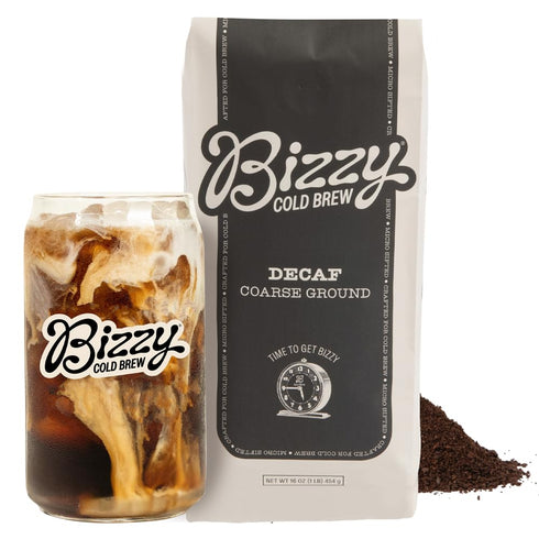 Bizzy Cold Brew Coffee | Decaf Blend | Water Process | Coarse