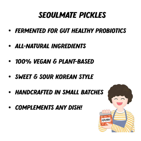 Seoulmate 3.5 lb, Banh Mi Pickle Sweet & Tangy Pickled Carrots and Daikon Radish, Authentic Vietnamese-Style Pickles