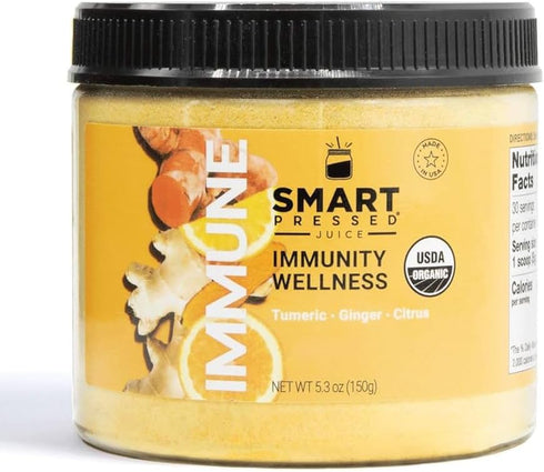 SMART Pressed Juice Organic Pressed Ginger & Turmeric Shot with Apple Cider
