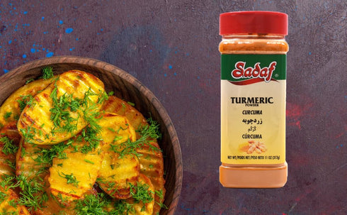 Sadaf Premium Quality Turmeric Powder, 11 oz Bottle - Spice and Superfood with Curcumin