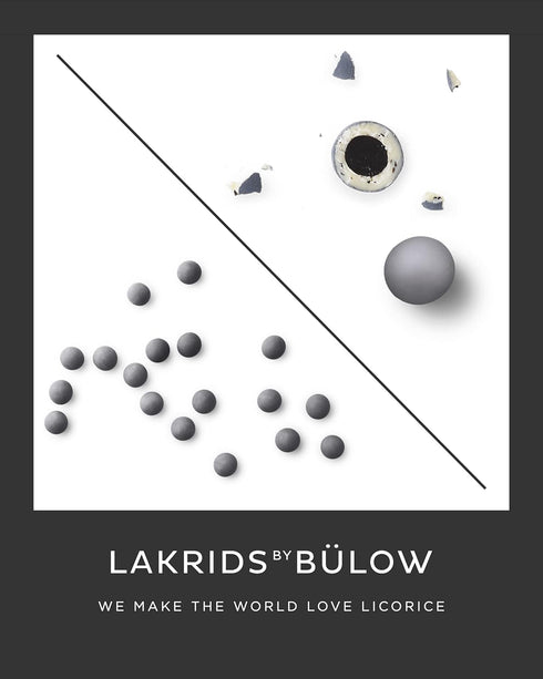 4.4 oz LAKRIDS BY BLOW - E - Slamiak - - Chocolate Coated Gourmet Licorice - Authentic Scandinavian Candy Produced