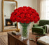 50 FlowerPrime Red Carnations - Fresh Natural Cut Flowers