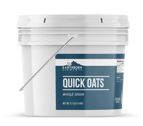 1 Earthborn Elements Quick Oats Gallon, Bulk Size, Quick Breakfast, Whole Grain Oats