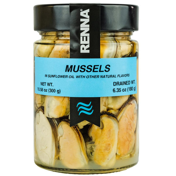 Renna, Succulent Mussels in Sunflower Oil, Product of Italy, 10.58 oz, Experience