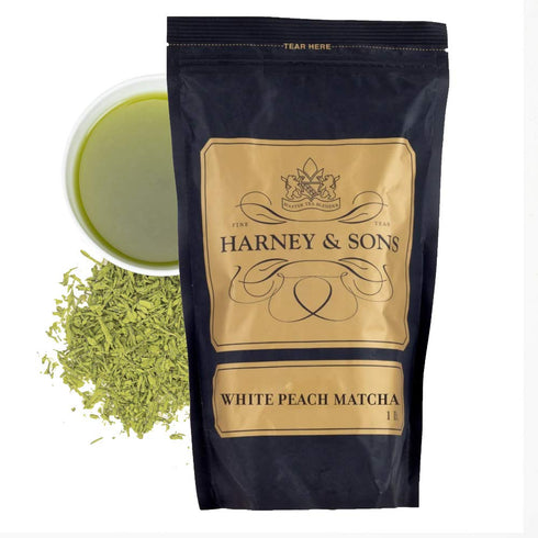 Harney & Sons White Peach Matcha | 16 oz Loose Leaf Tea