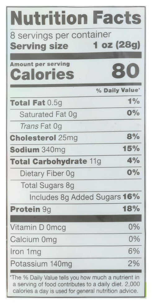 365 8 by Whole Foods Market, Grass-Fed Beef Jerky, Teriyaki, Ounce
